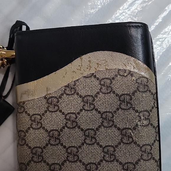 GUCCI Tricolor GG Supreme Canvas And Leather Medium Padlock Shoulder Bag - Picture 11 of 16